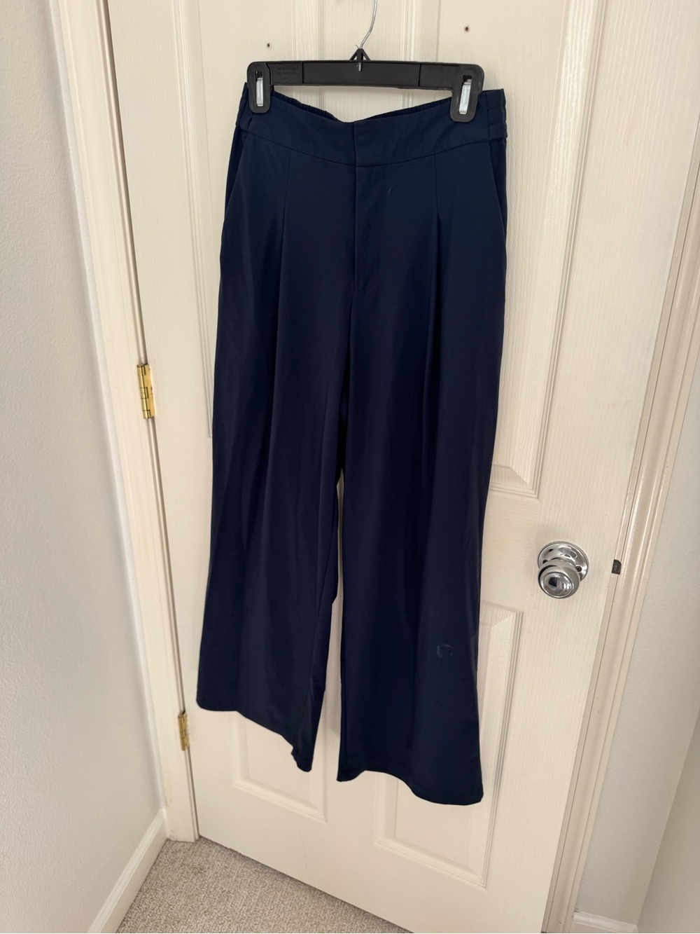 Athleta Pinnacle Wide-Leg High-Rise Pants in Navy - Picture 2 of 4